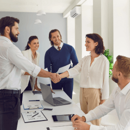Réunion entre collaborateurs